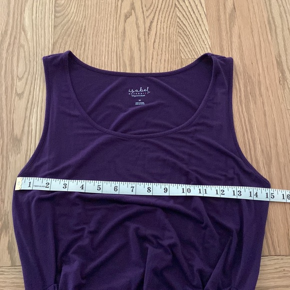 NWOT Isabel Maternity by Ingrid & Isabel M Purple Tank Top Maxi Dress - Picture 10 of 12